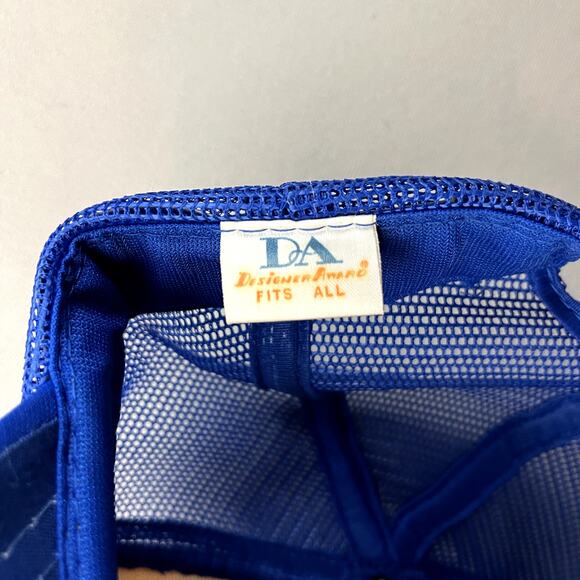 Vintage Pest Control Hat Snapback Trucker Blue Termite Bugs Insect Cartoon 90s - Picture 6 of 6